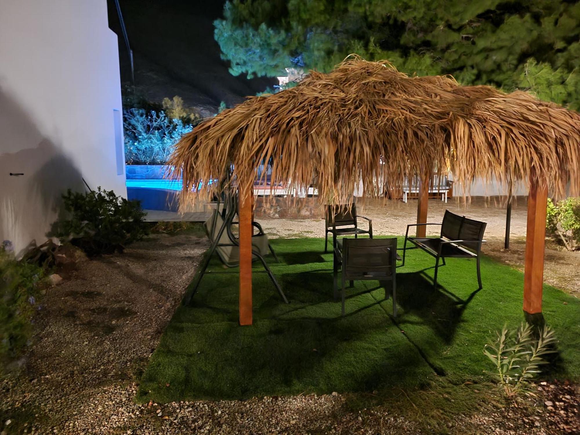 Located By The Sea One Beachfront Private Captain Lazaros Pool Villa With Loft In 750Sqm Spacious Private Plot-Jacuzzi-Sunrelax-Furnished Terace-Gazebo-Private Parking,Sleep 3 Adults And 2 Children, Just Steps From The Black Beach-Seaview Perissa  Exterior foto